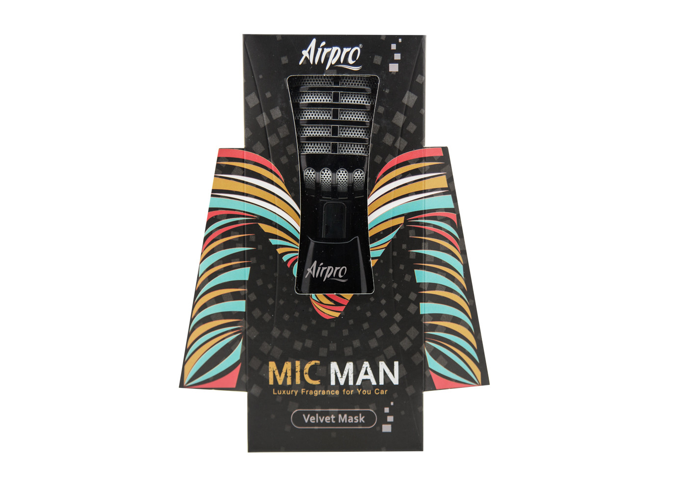 Luksusowy zapach samochodowy Airpro Mic Man w kolorze czarnym