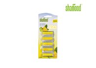 Żółty Citrus Home Small Vacuum Air Fresheners Cleaner 5 Strips / Set